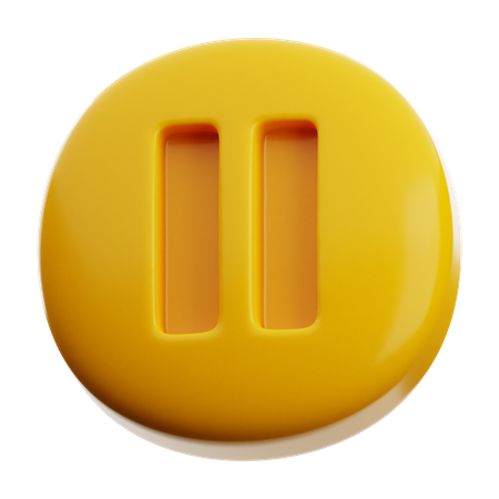 Bouton pause  3D Icon