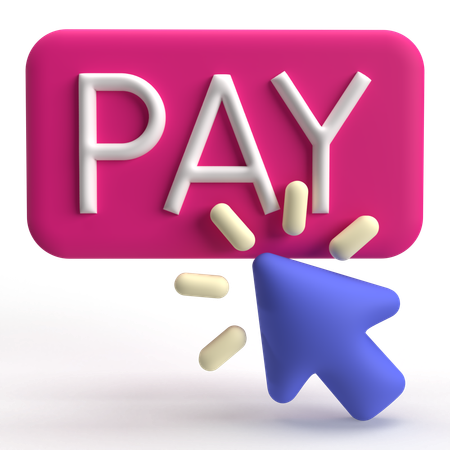 Bouton payer  3D Icon