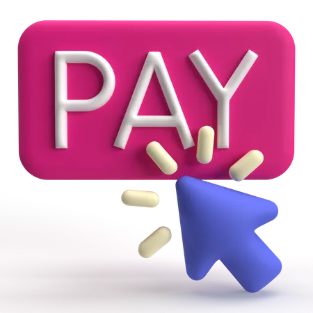 Bouton payer  3D Icon