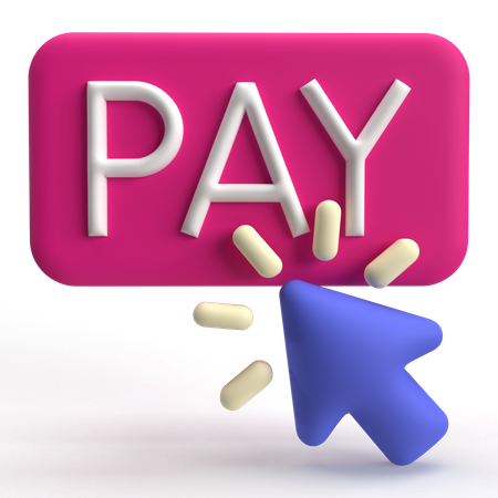 Bouton payer  3D Icon