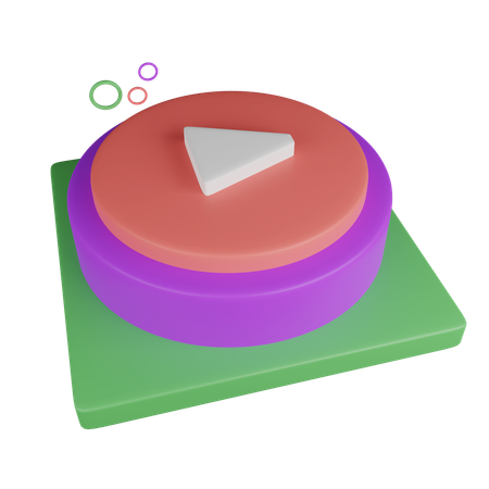 Bouton jouer  3D Icon