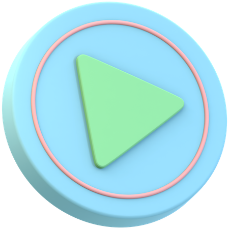 Bouton jouer  3D Icon