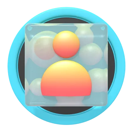 Bouton de profil  3D Icon