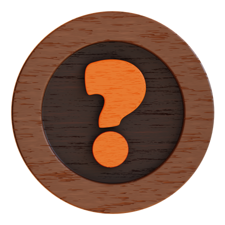 Bouton de questions  3D Icon