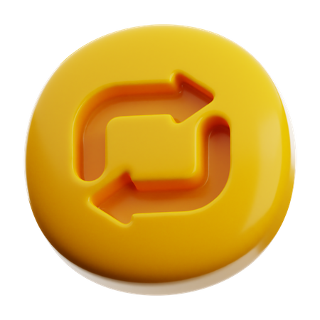 Bouton rejouer  3D Icon