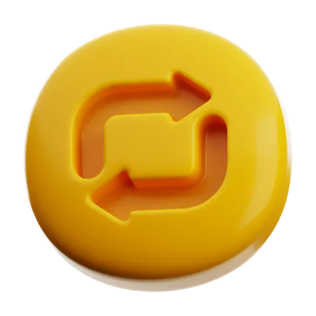 Bouton rejouer  3D Icon