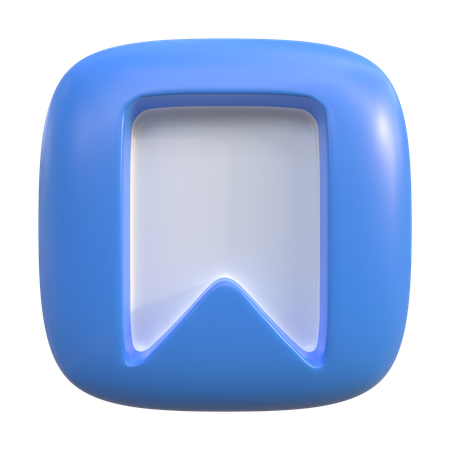 Bouton de signet  3D Icon