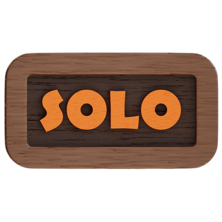 Bouton solo  3D Icon