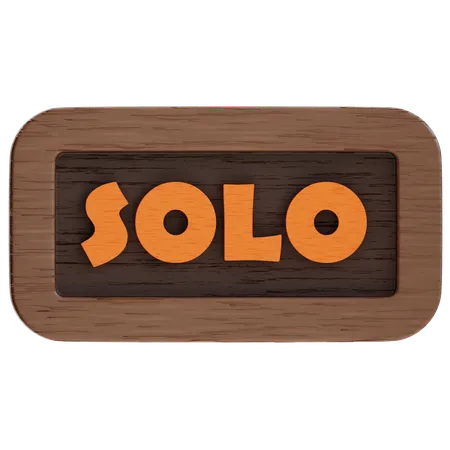 Bouton solo  3D Icon