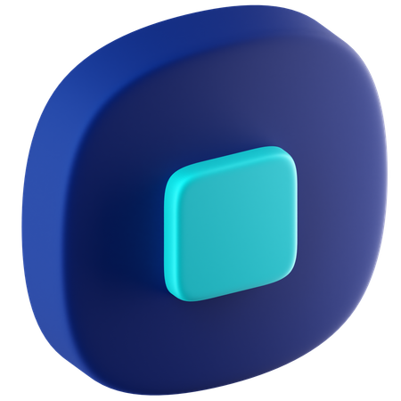 Bouton d'arrêt  3D Icon