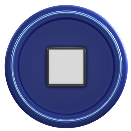 Bouton d'arrêt  3D Icon