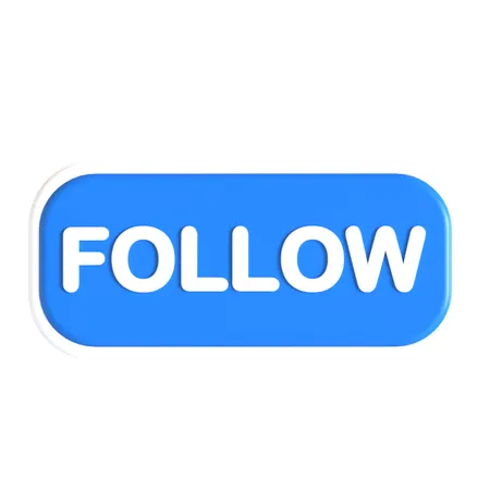 Bouton Suivre  3D Icon