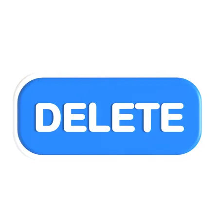 Bouton supprimer  3D Icon