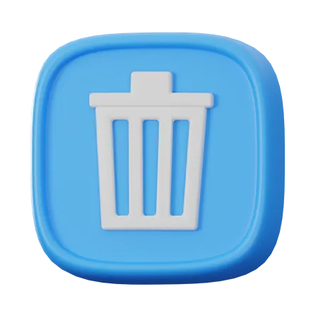 Bouton supprimer  3D Icon