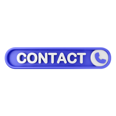 Bouton de texte de contact  3D Icon