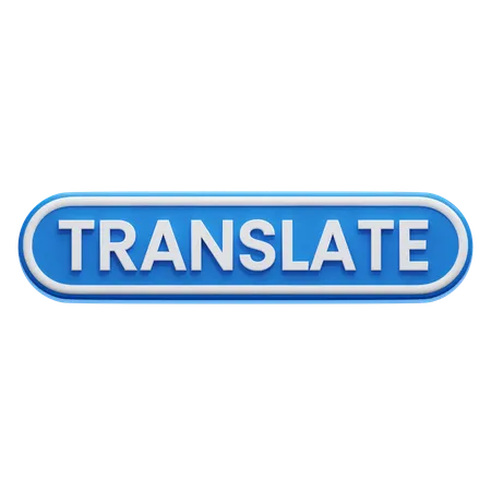 Bouton traduire  3D Icon