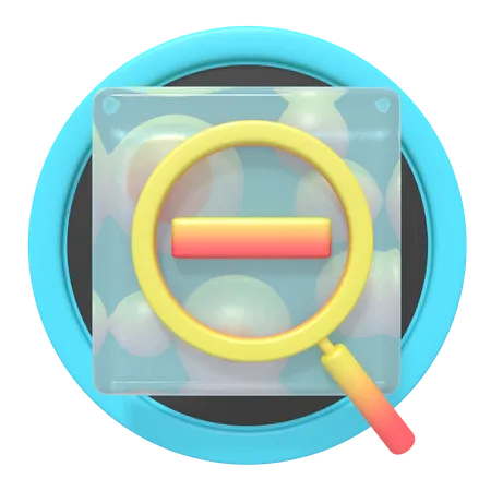 Bouton de zoom arrière  3D Icon