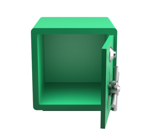 Bóveda de dinero  3D Icon