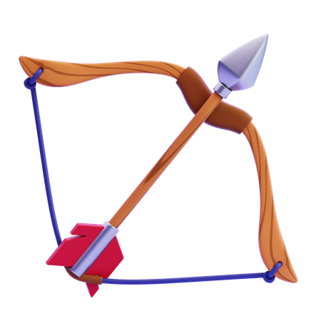 Bow And Arrow  3D Icon