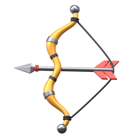 Archery Bow And Arrow 3 D Ninja Icon 3D Icon