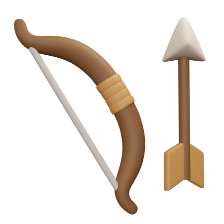 Bow And Arrow  3D Icon