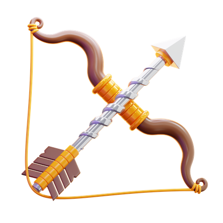 Bow And Arrow  3D Icon
