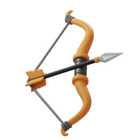 Bow And Arrow  3D Icon