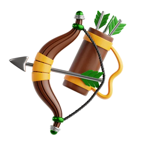 Bow and Arrow  3D Icon