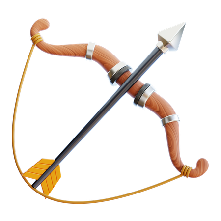 Bow And Arrow  3D Icon