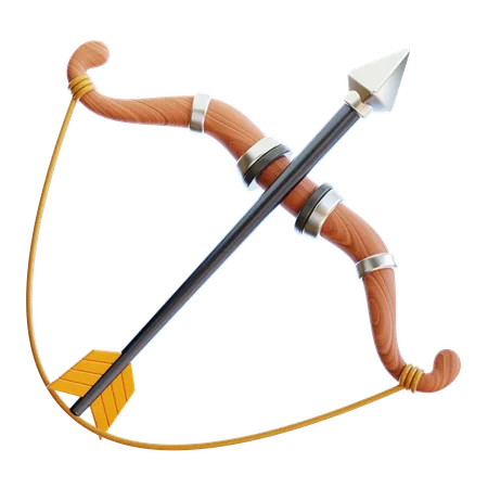 Bow And Arrow  3D Icon