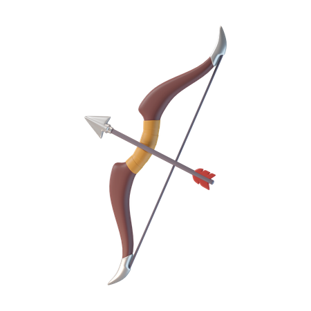 Bow And Arrow  3D Icon