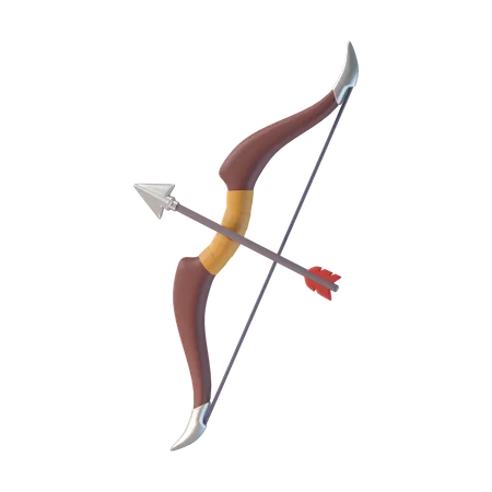 Bow And Arrow  3D Icon