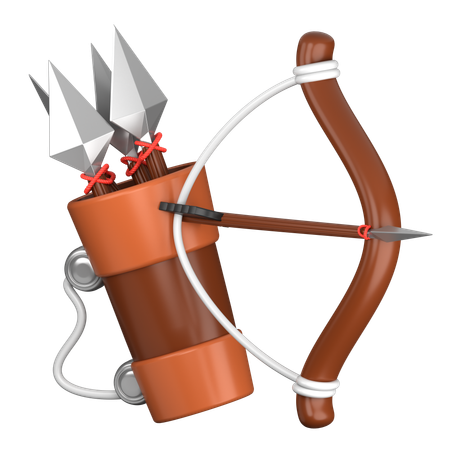 Bow and Arrow  3D Icon