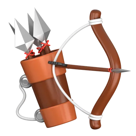 Bow and Arrow  3D Icon