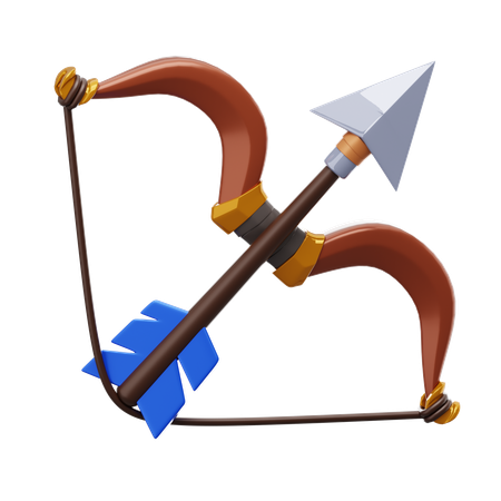 Bow and Arrow  3D Icon