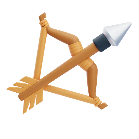 Bow And Arrow  3D Icon