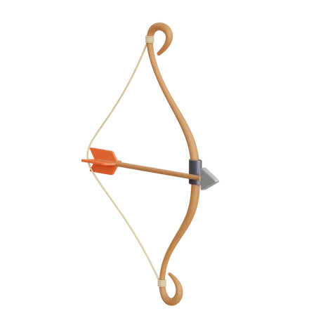 Bow And Arrow  3D Icon