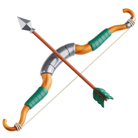 Bow and Arrow  3D Icon