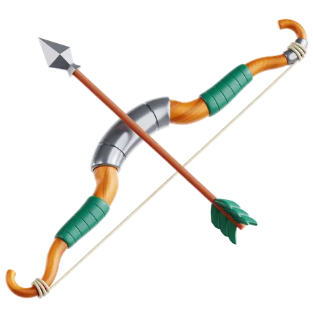 Bow and Arrow  3D Icon