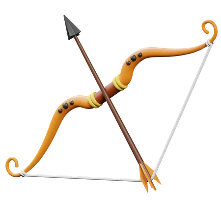 Bow And Arrow  3D Icon