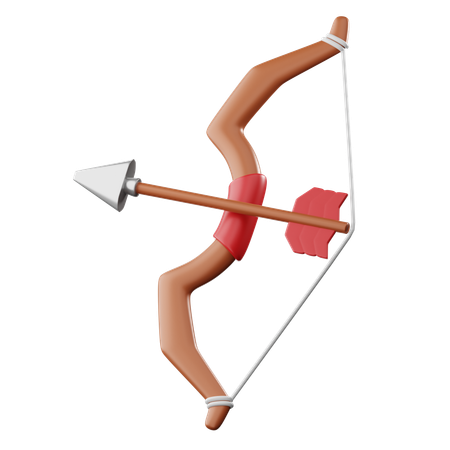 Bow And Arrow  3D Icon