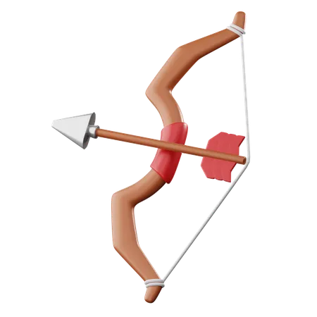 Bow And Arrow  3D Icon