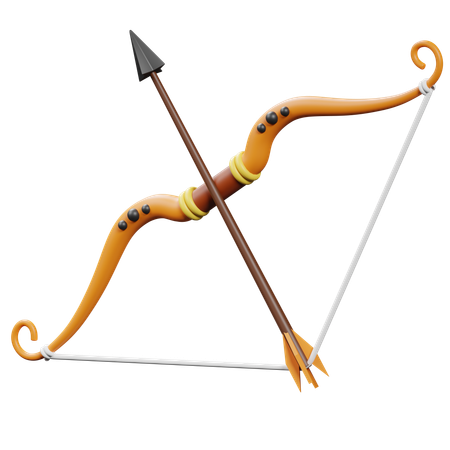 Bow And Arrow  3D Icon