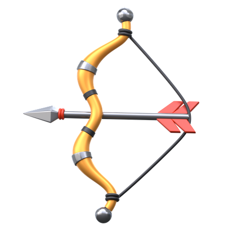Bow And Arrow  3D Icon