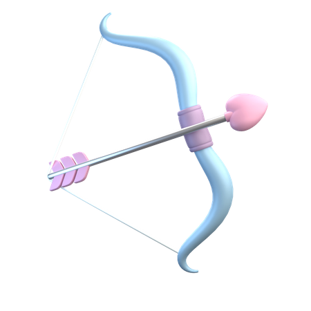 Bow And Arrow 3D Illustration