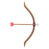 3d bow and arrow emoji