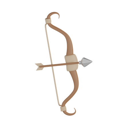 Bow And Arrow 3D Icon