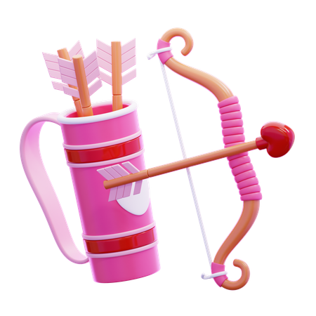 Bow And Arrow Set  3D Icon