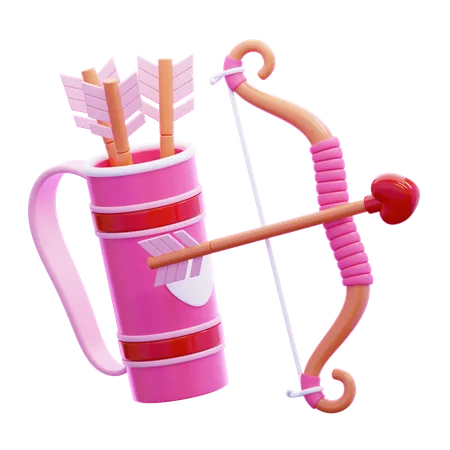 Bow And Arrow Set  3D Icon