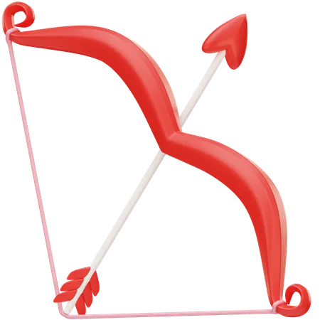 Bow And Love Arrow  3D Icon